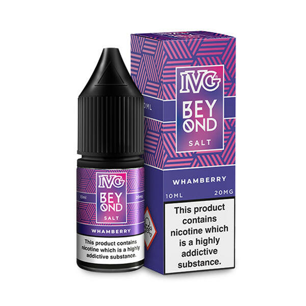 Beyond Whamberry Nic Salts by IVG, Packaging and Botte, Front