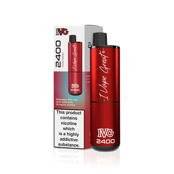 IVG 2400 4in1 Fizzy Cherry, Device and Packaging, Front