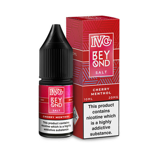 Beyond Cherry Menthol Nic Salts by IVG, Packaging and Botte, Front