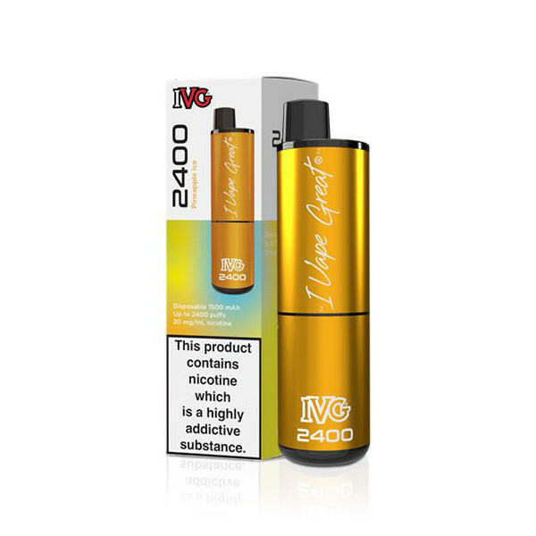 IVG 2400 4in1 Pineapple Ice, Device and Packaging, Front
