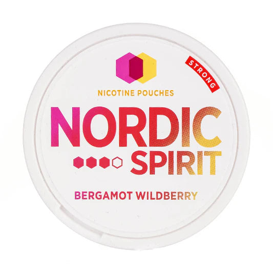 Nordic Spirit Bergamot Wild Berry Nicotine Pouches, Packing, Front