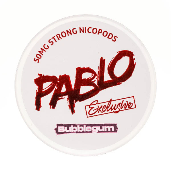 Pablo Bubblegum Nicotine Pouches, Tub, Top