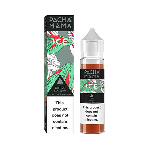 Pacha Mama Ice Citrus Monkey 50ML Shortfill, Bottle, Front