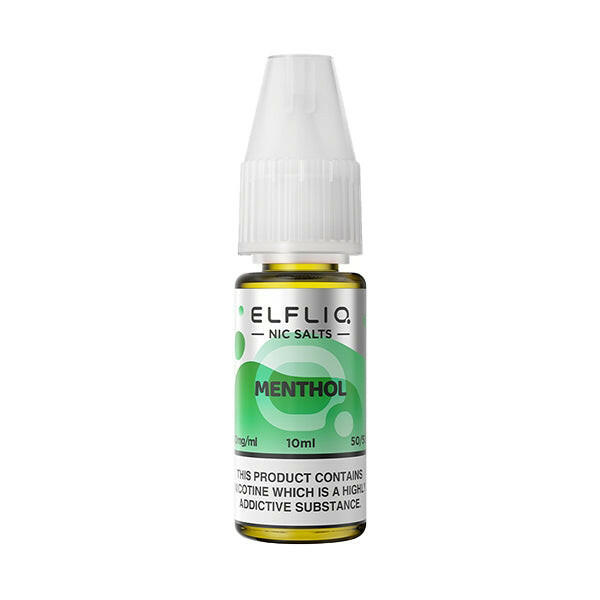 Elfliq Menthol Nic Salt, Bottle, Front