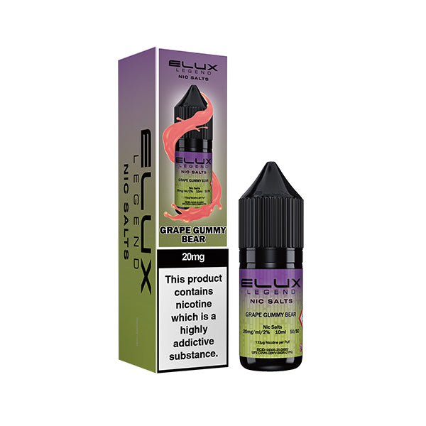 Elux Legend Grape Gummy Bear Nic Salt