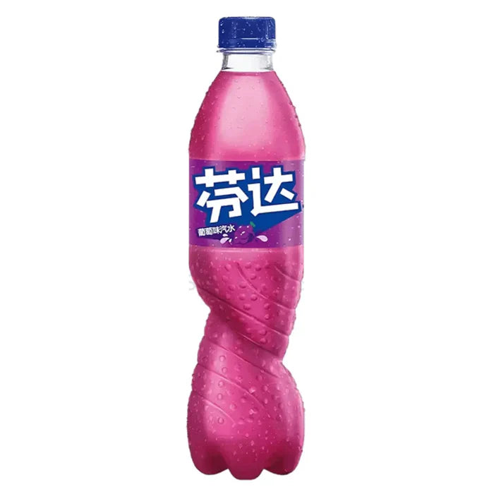 Fanta Grape Chinese, Bottle, Front