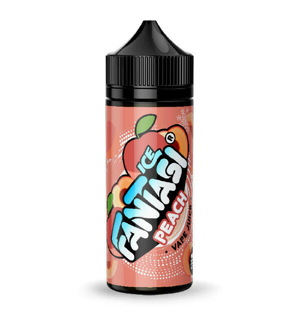 Fantasi Peach Ice 100ML E-Liquid, Bottle, Front