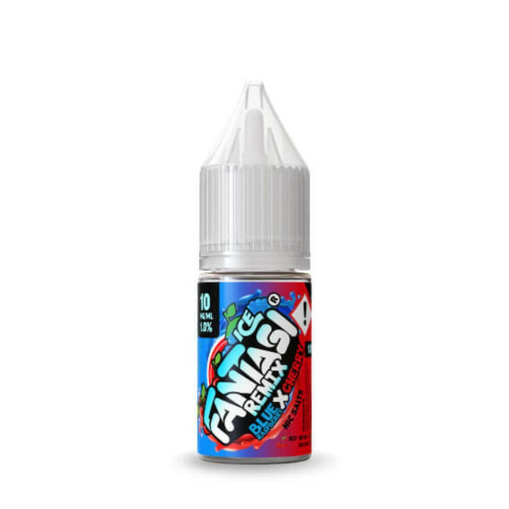 Fantasi Ice Remix Blue Raspberry X Cherry Nic Salts, Bottle Front