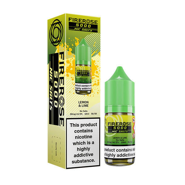 Firerose 5000 Lemon & Lime Nic Salt by Elux | 5 For 10  Escobar Vape Shop