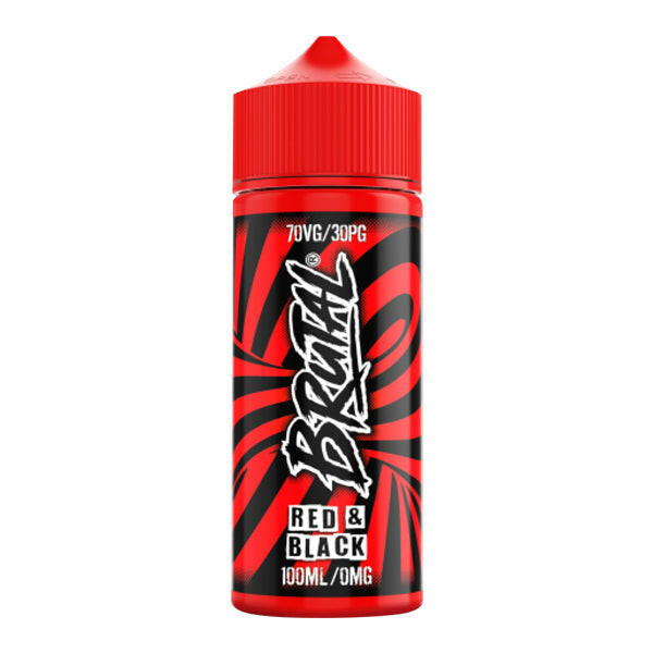 Brutal Red & Black 100ml E-Liquid, Bottle, Front