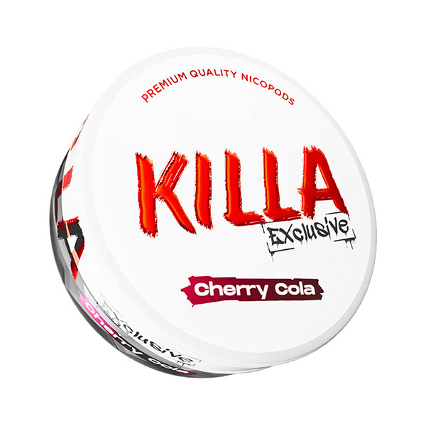 Killa Exclusive Cherry Cola Nicotine Pouch, Tub, Front