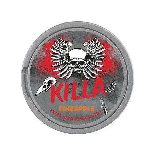 Killa Pineapple Nicotine Pouches, Packaging, Front