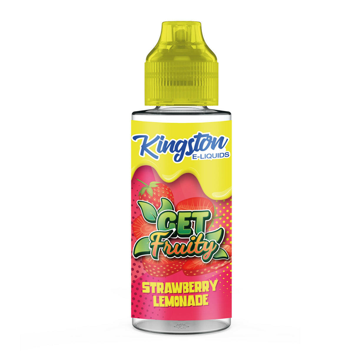 Kingston Get Fruity Strawberry Lemonade 100ML E-Liquid, Bottle, Front