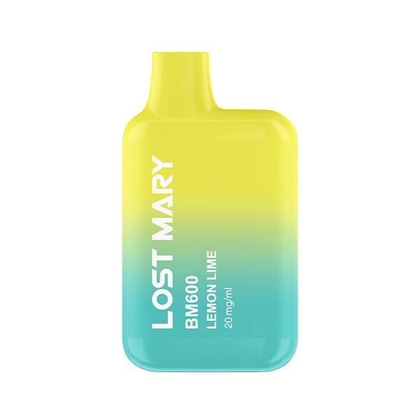 Lost Mary BM600S Lemon Lime Disposable Vape, Device, Front