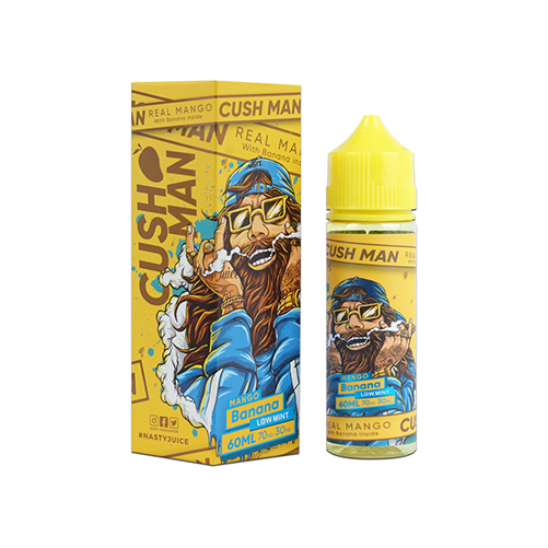 Nasty Juice Cush Man Mango Banana 60ML Shortfill, Bottle, Front