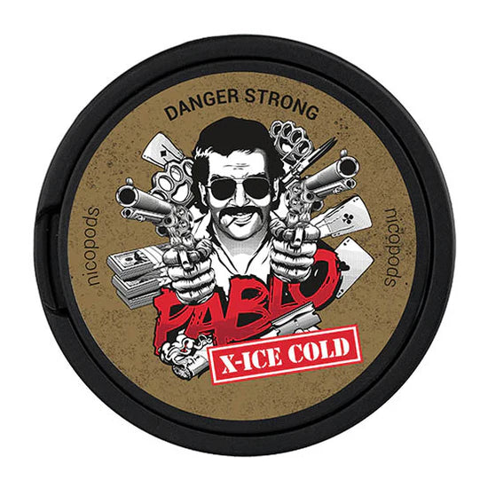 Pablo X-Ice Cold Nicotine Pouches, Tub, Top