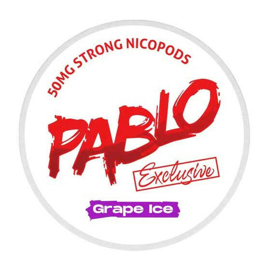 Pablo Grape Ice Nicotine Pouches, Packaging, Front