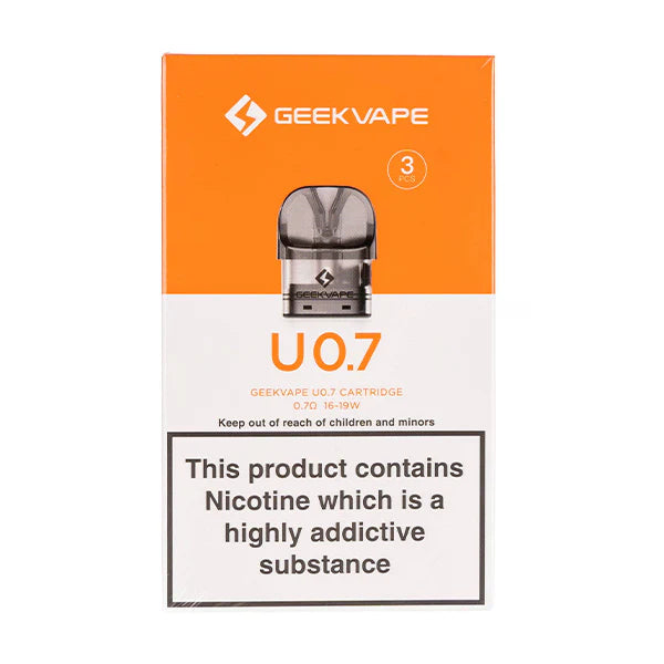 Geek Vape U Replacement Pods Packaging, Packaging, Front