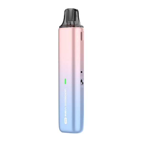 Gradient coloured vape device, Vaporesso Vibe SE, on a white background