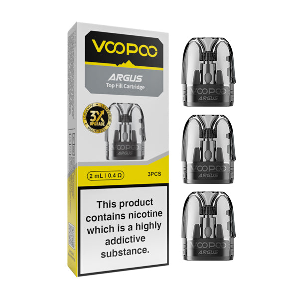 Voopoo Argus Top Fill Replacement Pods, Packaging and Pods, Front