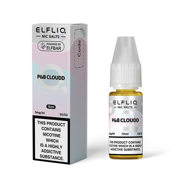 Elfliq P&B Cloud Nic Salts by Elf Bar, Packaging and Bottle, Front