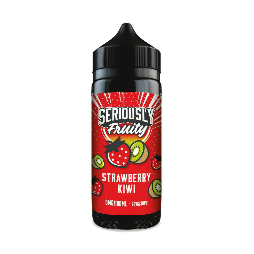 Seriously Fruity Strawberry Kiwi 100ML Shortfill, Bottle, Front