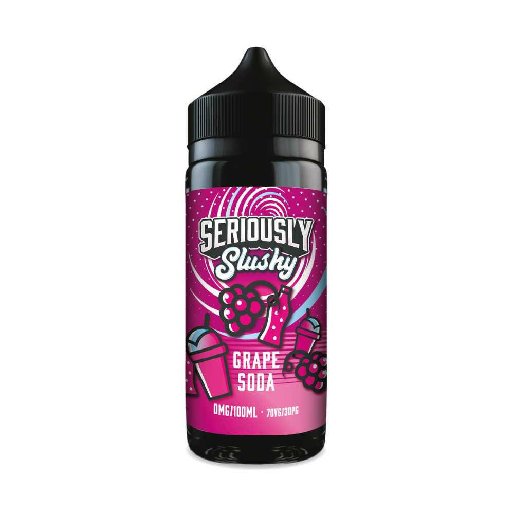Seriously Slushy Grape Soda 100ML Shortfill, Bottle, Front