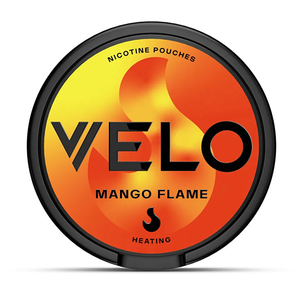 Velo Mango Flame Nicotine Pouch, Tub, Front