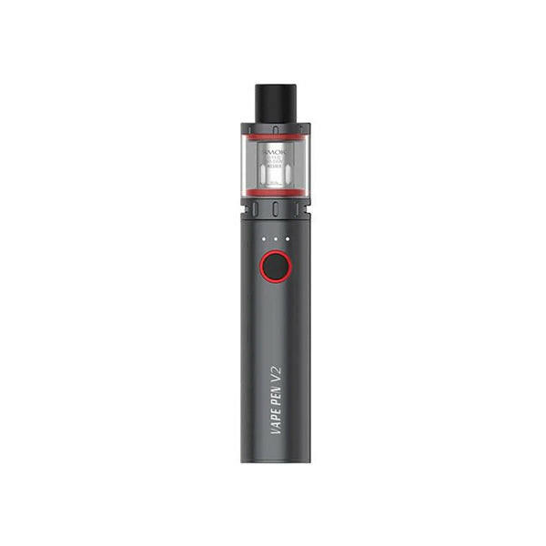 SMOK Vape Pen V2 Gun Metal Vape Pen Kit, Device, Front