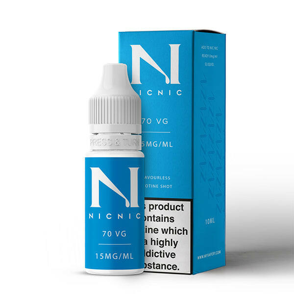 Nic Nic Freebase Shot 15mg 70VG, Bottle And Packaging, Front