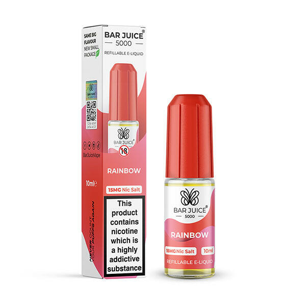 Bar Juice 5000 Rainbow Nic Salts , Packing and Bottle, Front