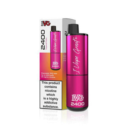 IVG 2400 4 in 1 Tropical Fruit, Device and Packaging, Front