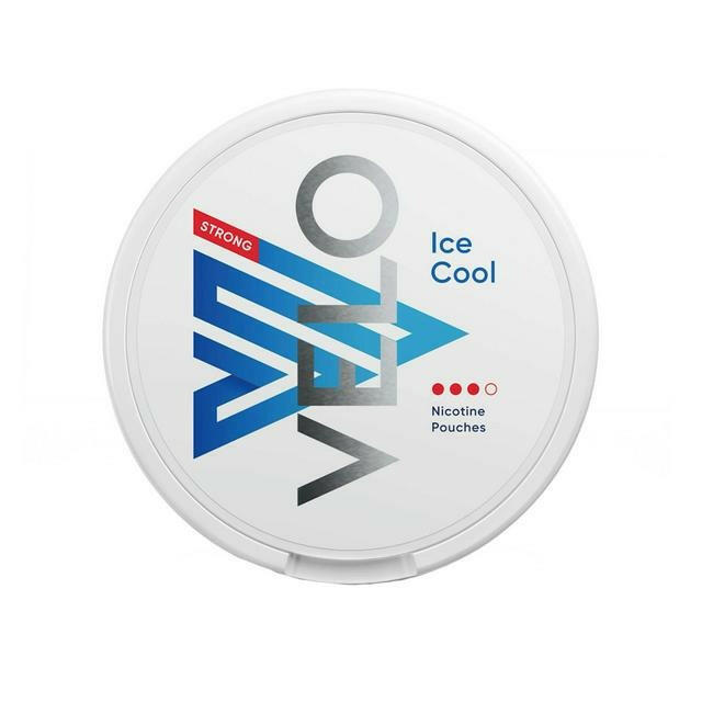 Velo Strong Ice Cool Nicotine Pouches, Packing, Front