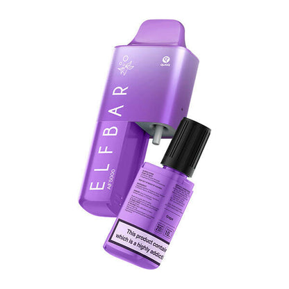 Elf Bar AF5000 Grape Disposable Vape, Front Photo