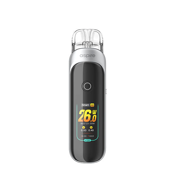 Aspire Pixo Pod Vape Kit, Ice Silver , Device, Front