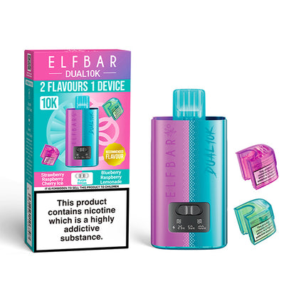 Elf Bar vape device and packaging on a white background