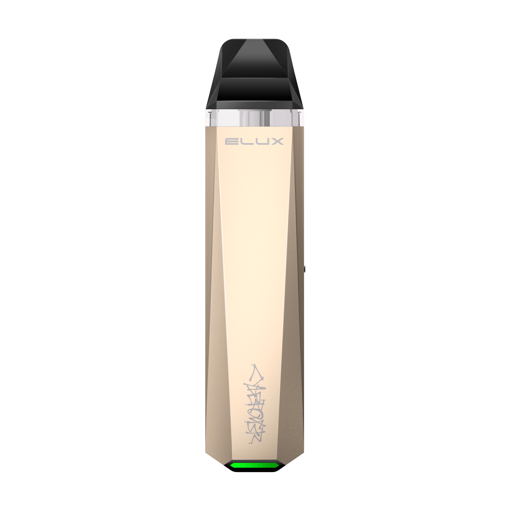Elux-Cyberover P1 Golden Vape Pod Kit, Device, Front