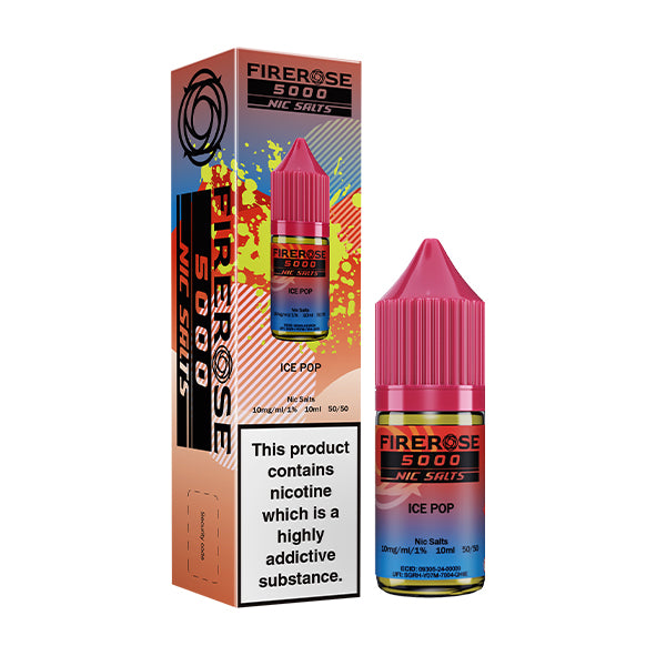 Elux Firerose Ice Pop Nic Salt E-Liquid, Packaging and Bottle, Front