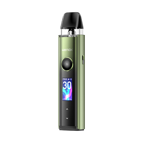 Geekvape Wenax Q Pro Aurora Green Pod Kit, Device, Front