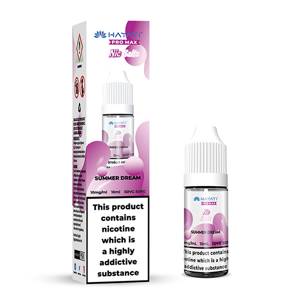 Hayati Pro Max Summer Dream Nic Salt, Bottle and Packaging, Front