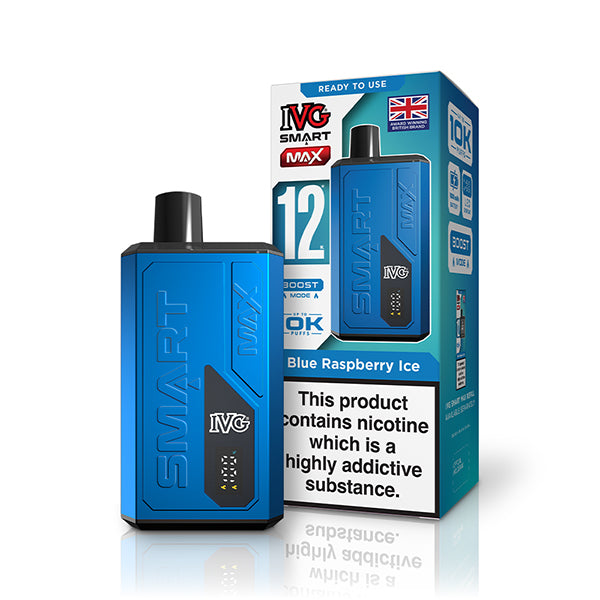 IVG Smart vape device and packaging on a white background