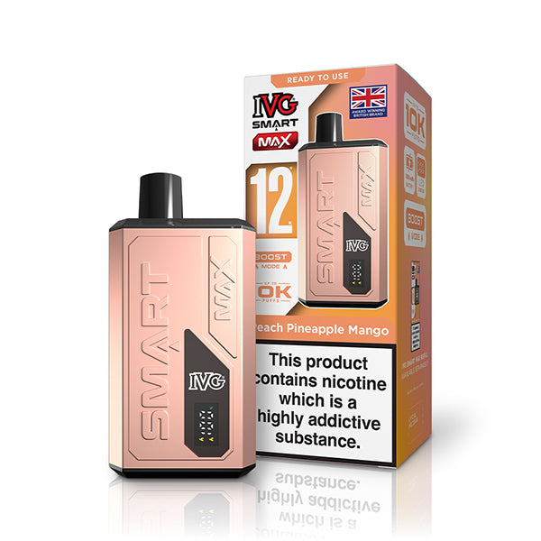 IVG Smart Max vape device and packaging on a white background