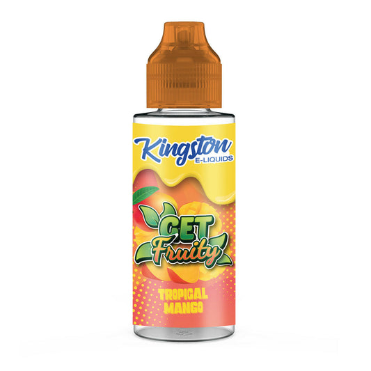Kingston Get Fruity Tropical Mango 100ML E-Liquid, Bottle, Front