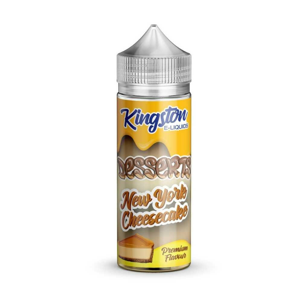 Kingston Desserts New York Cheesecake 100ML E-Liquid, Bottle, Front