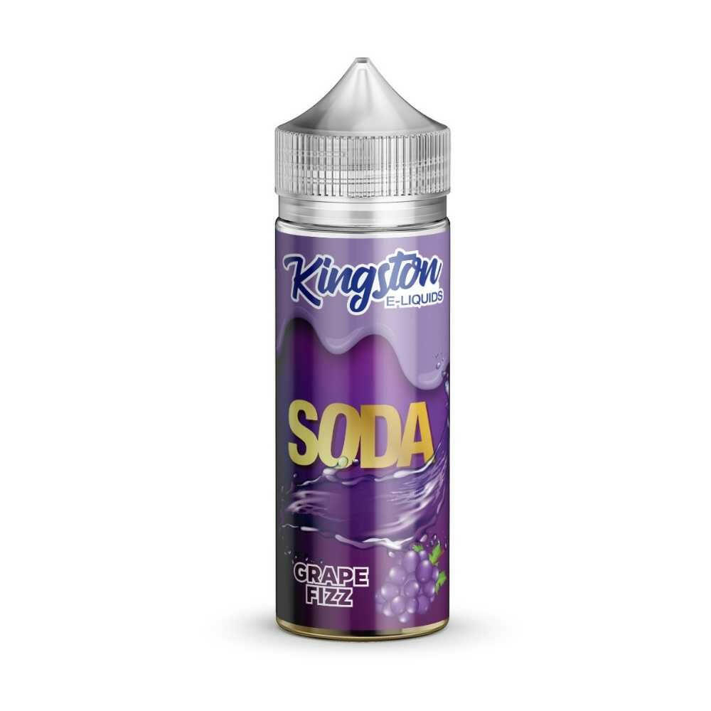 Kingston Soda Grape Fizz 100ML E-Liquid, Bottle, Front