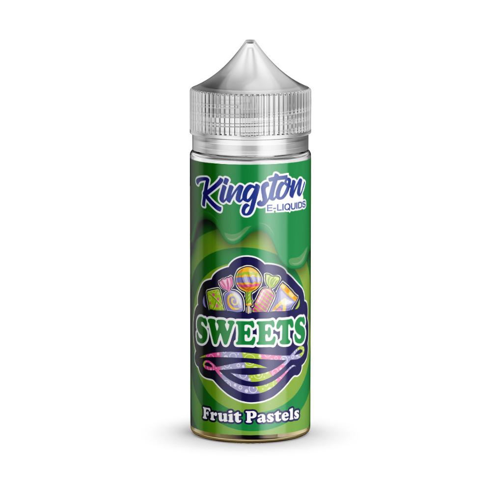 Kingston Sweets Fruit Pastels 100ML E-Liquid, Bottle, Front