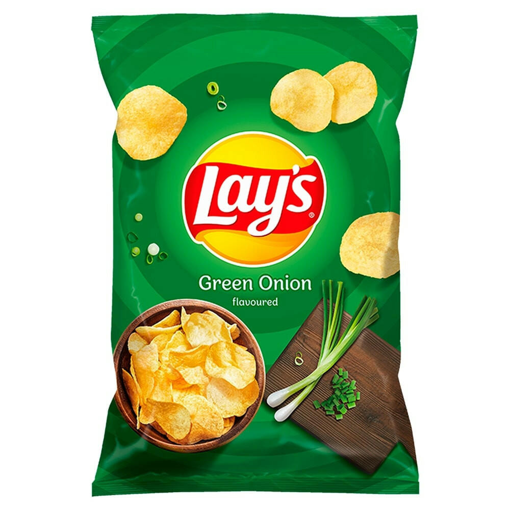 Lays Green Onion 130g Bag