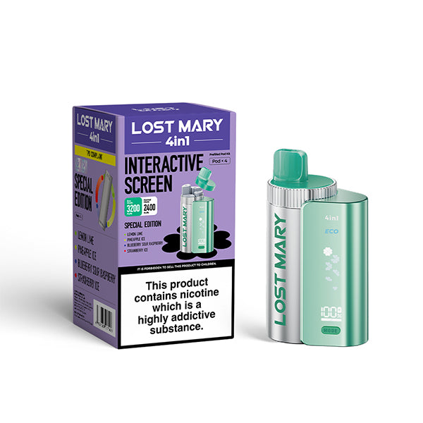Lost Mary 4 in 1 Special Edition Pod Kit Vape , Device and Packaging, Front