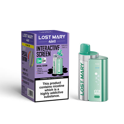 Lost Mary 4 in 1 Special Edition Pod Kit Vape , Device and Packaging, Front