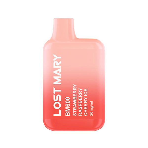 Lost Mary BM600 Strawberry Raspberry Cherry Ice Disposable Vape, Device, Front